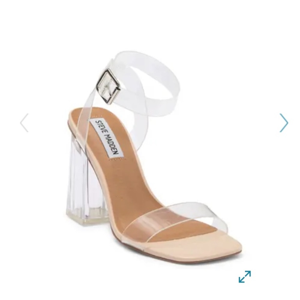Steve Madden Hundred Clear Heeled Sandal